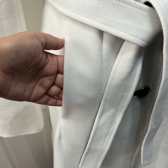 WHBM Faux Fur Collar Classic Long Coat XXS - Picture 6 of 12